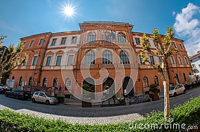 Town Hall building of Savigliano, Italy Editorial Stock Photo