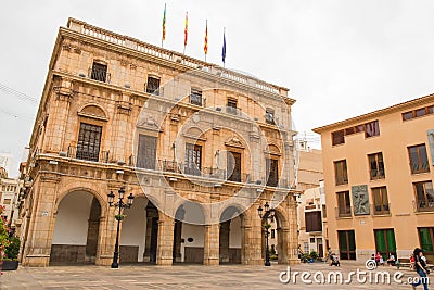 town hall of Castellon de la Plana Editorial Stock Photo