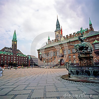 Town Hall, Copenhagen Editorial Stock Photo