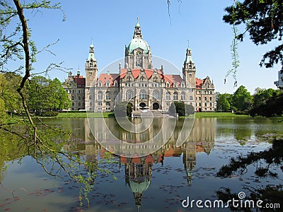 Town Hall Hannover Stock Photo