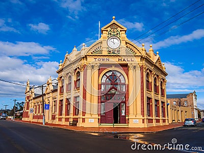 Town Hall, Heritage building in York, Western Australia Editorial Stock Photo