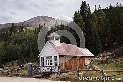 Town Hall and Jail in St. Elmo, Colorado Stock Photo