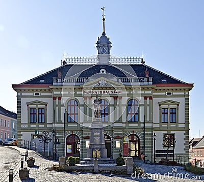 Town hall of the little town Weitra Editorial Stock Photo