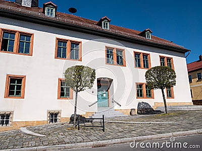 Town hall of Magdala in Thuringia Stock Photo
