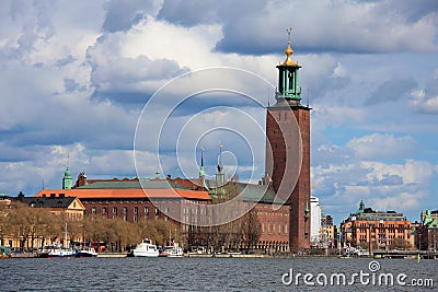 Town Hall of Stockholm Stock Photo