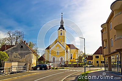 Town of Ivanec church view, Zagorje region of Croatia Editorial Stock Photo