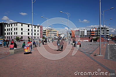 The town of Latacunga which is passed through on the Quilotoa Loop Editorial Stock Photo