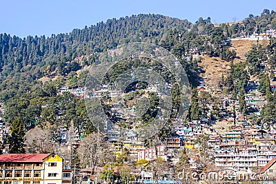 The town of Nainital Stock Photo
