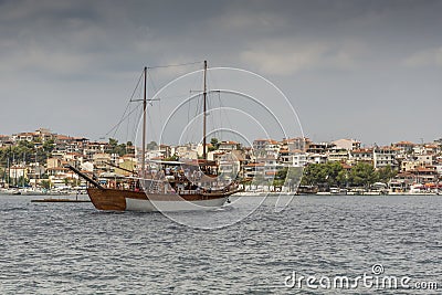 Town of Neos Marmaras , Chalkidiki Stock Photo