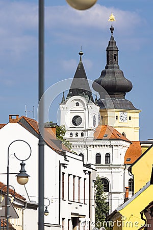 Town Netolice, near Sumava, Southern Bohemia, Czech Republic Stock Photo