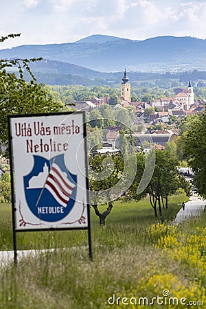 Town Netolice, near Sumava, Southern Bohemia, Czech Republic Editorial Stock Photo
