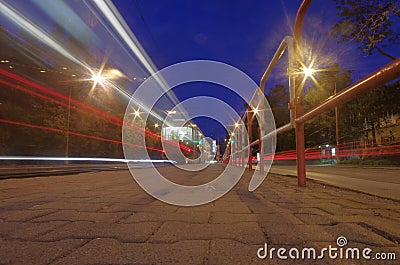 Town nightlights Stock Photo