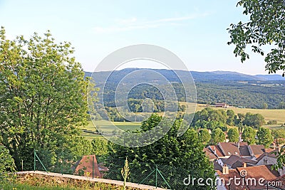 Town of Orgelet in France Stock Photo