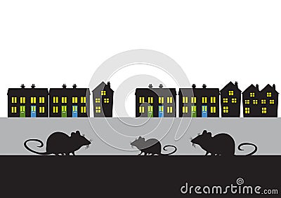 Town rats Stock Photo