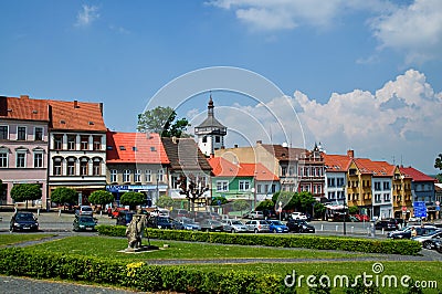 Town Roudnice nad Labem Editorial Stock Photo