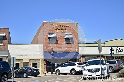 Town Square, Brownsville, Tennessee Editorial Stock Photo