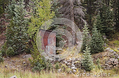 The town of St. Elmo in Colorado Stock Photo