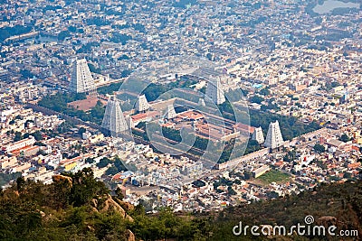 Town Tiruvannamalai, Tamil Nadu, India Stock Photo