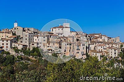 Town Tourrettes-sur-Loup in Provence France Stock Photo