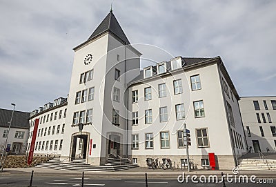 The townhall moers germany Editorial Stock Photo