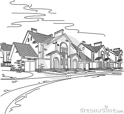 Townhouse Vector Illustration