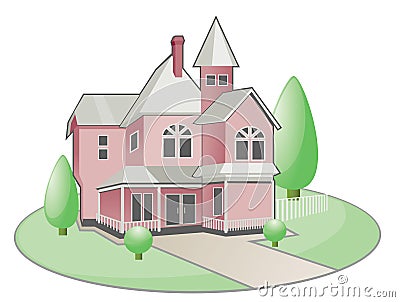 Townhouse Vector Illustration