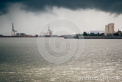 Townsville Harbour - stormy Stock Photo