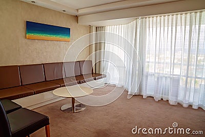 Lounge Room In Hotel Suite Editorial Stock Photo