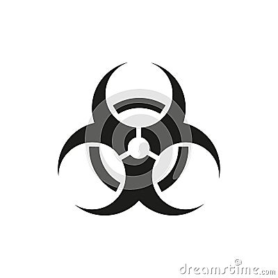 Toxic danger symbols, vector illustrations isolated on white background Vector Illustration