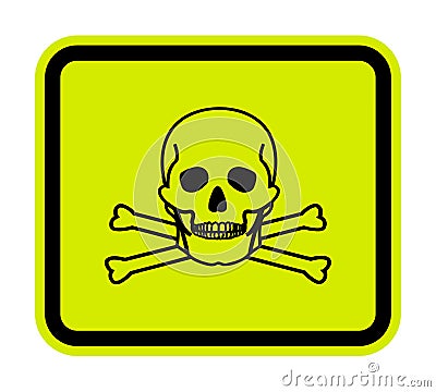 Toxic Material Symbol Sign Isolate On White Background,Vector Illustration EPS.10 Vector Illustration