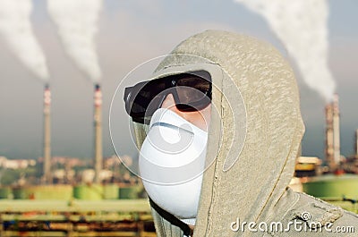 Toxic and polluted air. Stock Photo