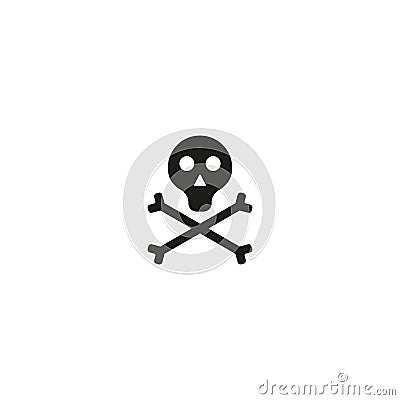 Toxic product symbol on white background Vector Illustration