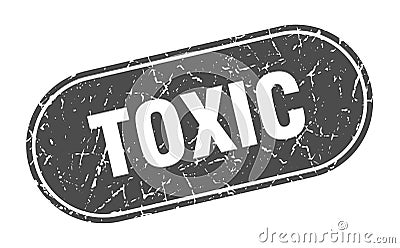 toxic sign. toxic grunge stamp. Vector Illustration