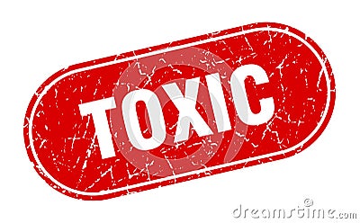 toxic sign. toxic grunge stamp. Vector Illustration