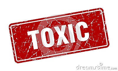 toxic sign. toxic grunge stamp. Vector Illustration