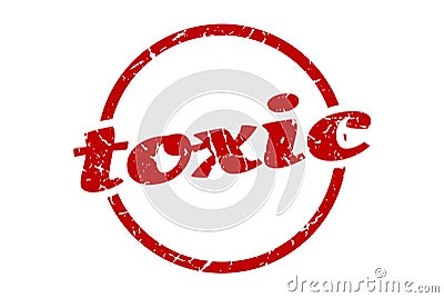 toxic sign. toxic round vintage stamp. Vector Illustration