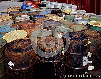 Toxic Waste Stock Photo