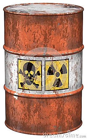 Toxic Waste Cartoon Illustration