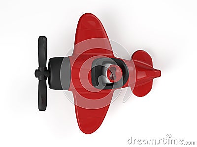 Toy airplaine Cartoon Illustration