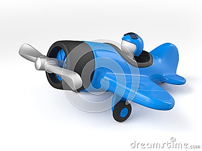 Toy airplaine Cartoon Illustration