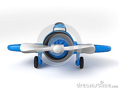 Toy airplaine Cartoon Illustration