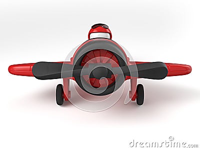 Toy airplaine Cartoon Illustration