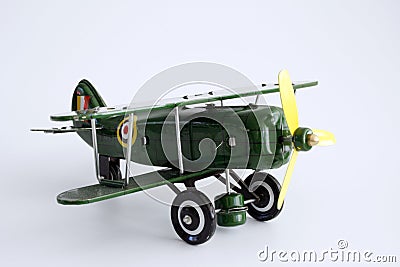 Toy Airplane Isolated Stock Photo