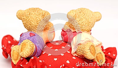 Toy bears lovers Stock Photo