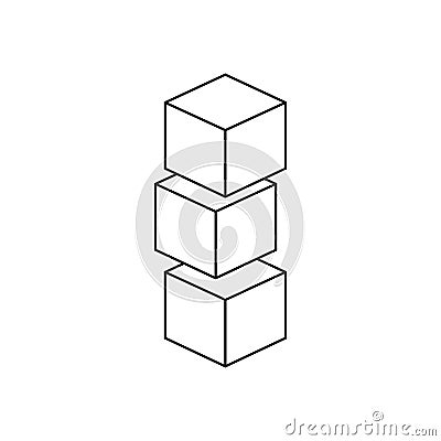 toy blocks icon vector Vector Illustration