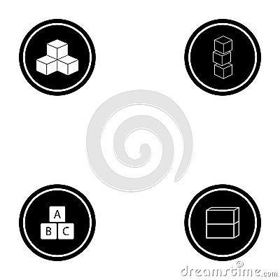 toy blocks icon vector Vector Illustration