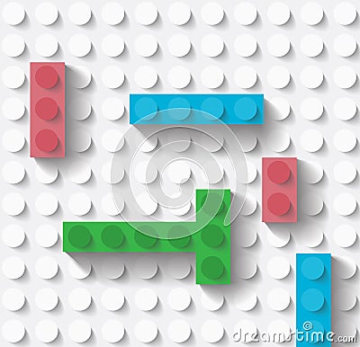 Toy building blocks Vector Illustration