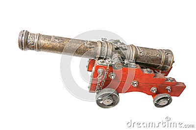 Toy cannon Stock Photo