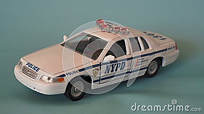 TOY CAR FORD CROWN VICTORIA POLICE Editorial Stock Photo