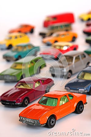 Toy cars Stock Photo